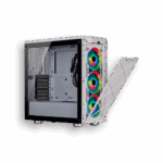 CORSAIR ICUE 465X CRYSTAL BLANCA + 3FANS