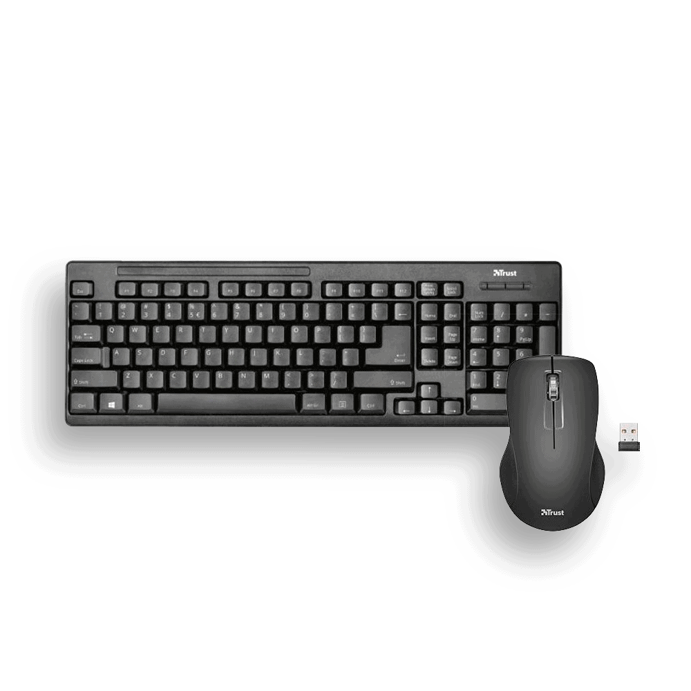 21015 TECLADO+MOUSE TRUST ZIVA INALAMBRICO - Imagen 1