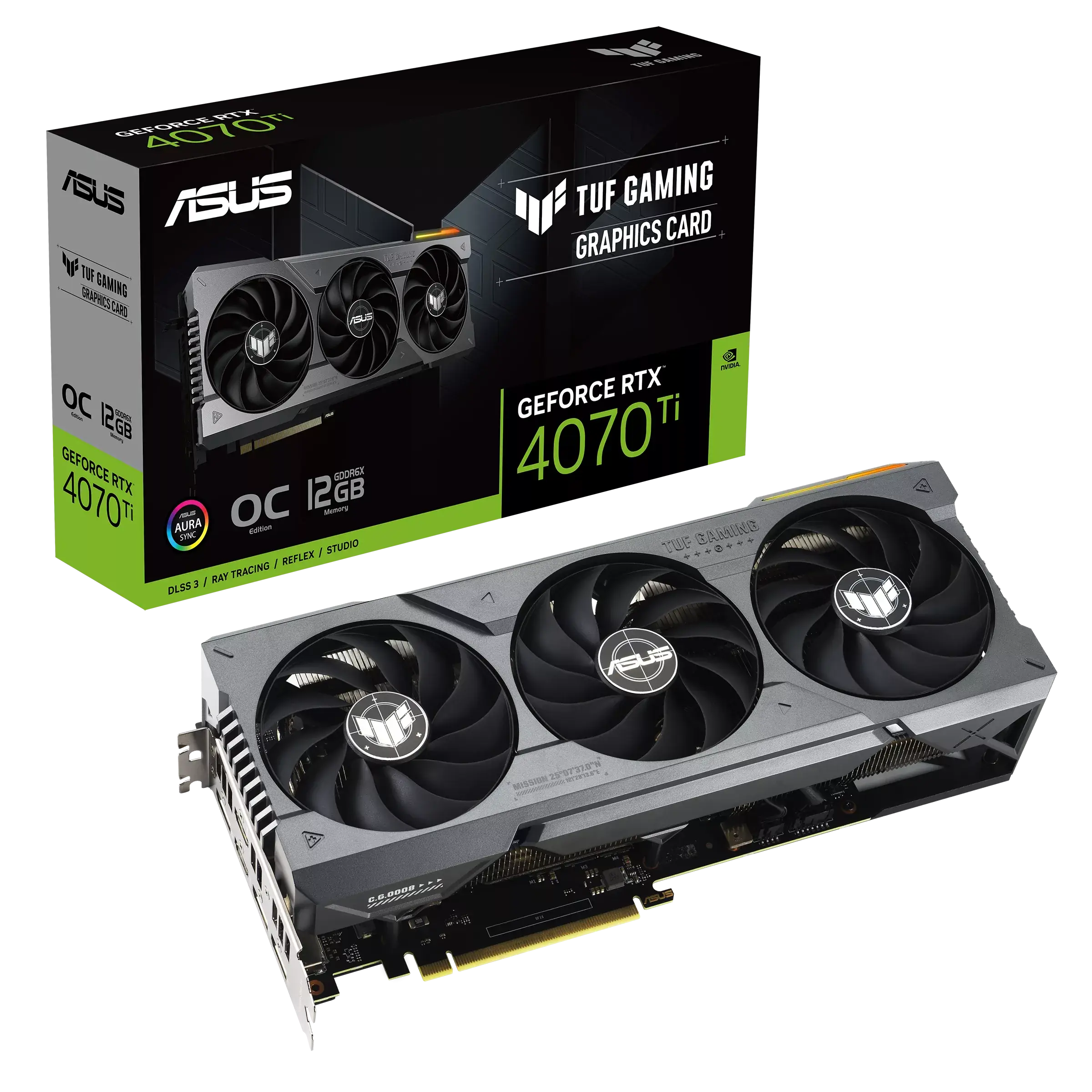 fwebpaa ASUS TUF GeForce RTX 4070 Ti 12GB GDDR6X OC Edition con DLSS 3 - Imagen 1